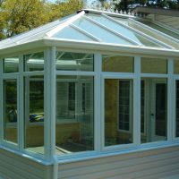 all glass with knee wall