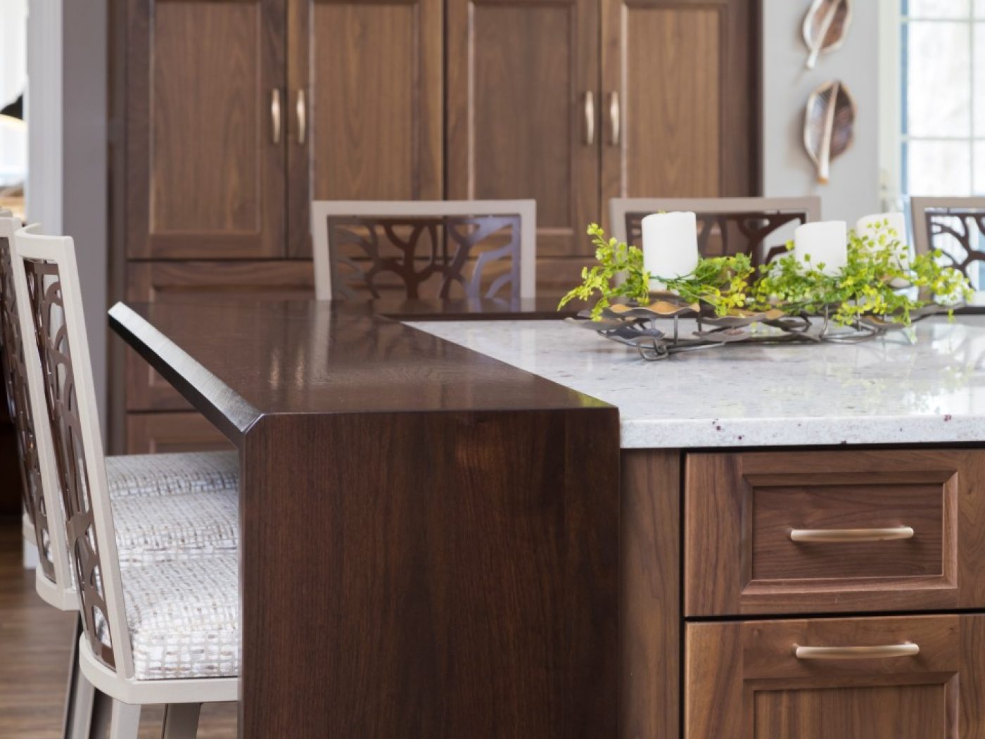 close up of kitchen bar