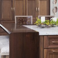 close up of kitchen bar