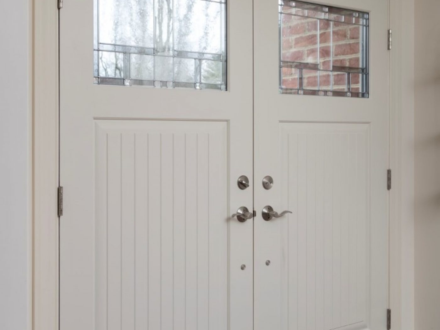 double doors into home