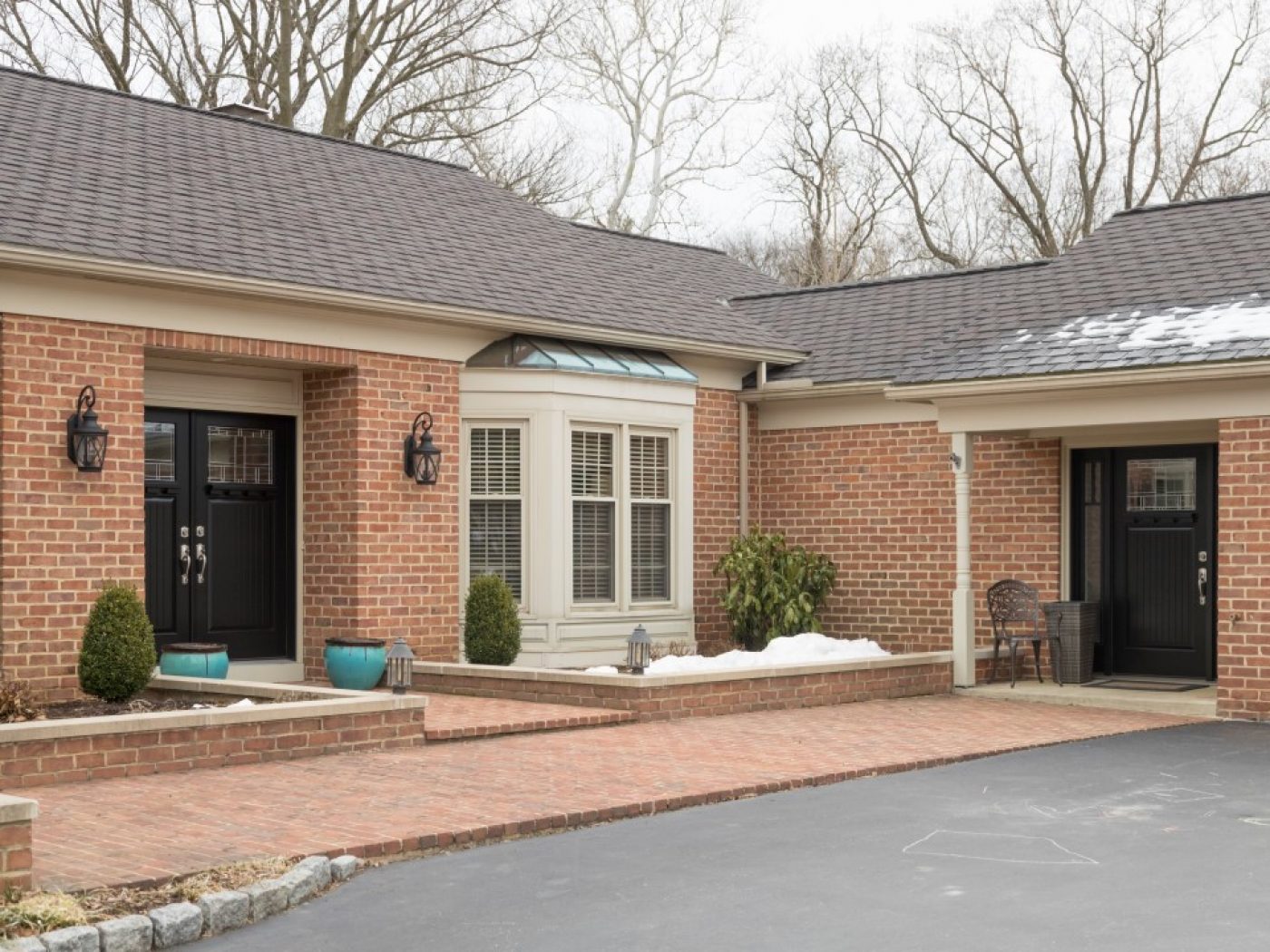 front door and side door