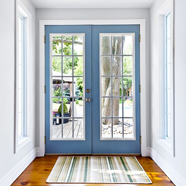 Colorful Accent Interior Patio Door Styles