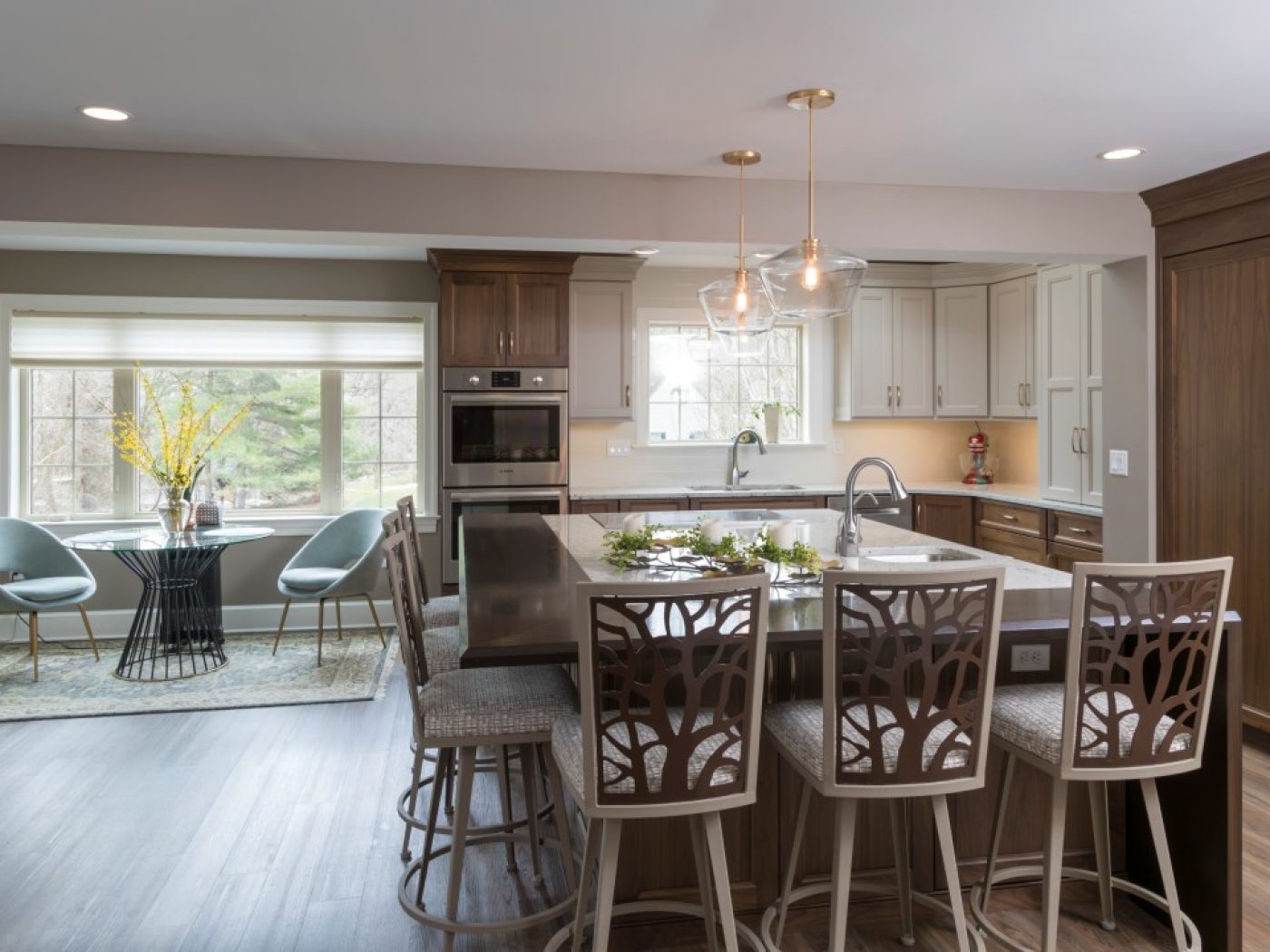 kitchen and dining area