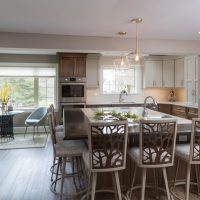 kitchen and dining area