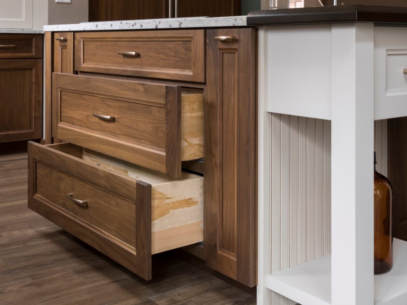 open kitchen island cabinet