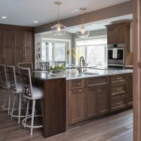 view around kitchen cabinet