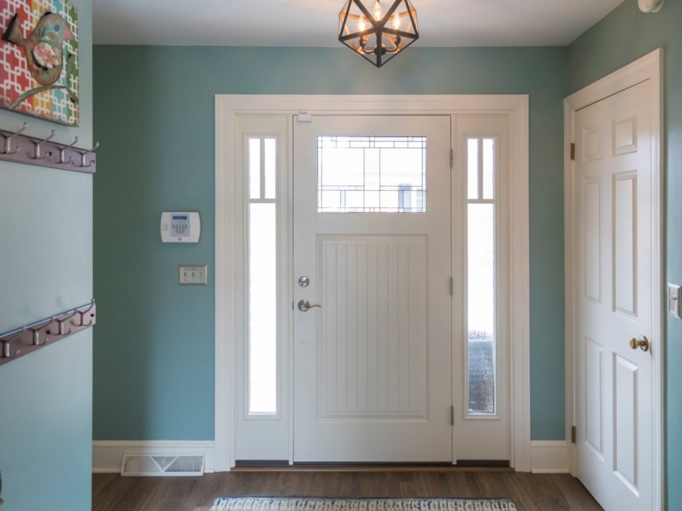 white interior door