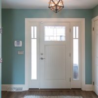 white interior door
