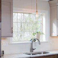 window above kitchen