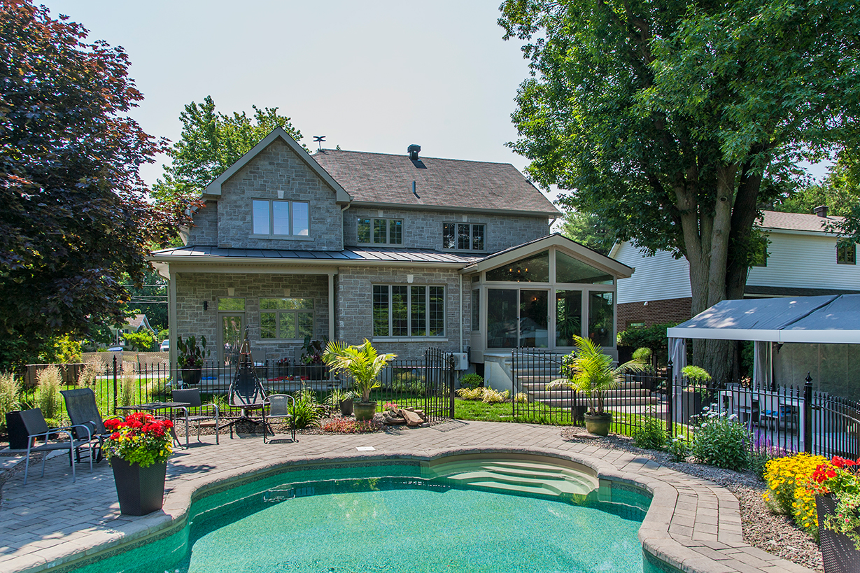 Sunroom Addition with Pool