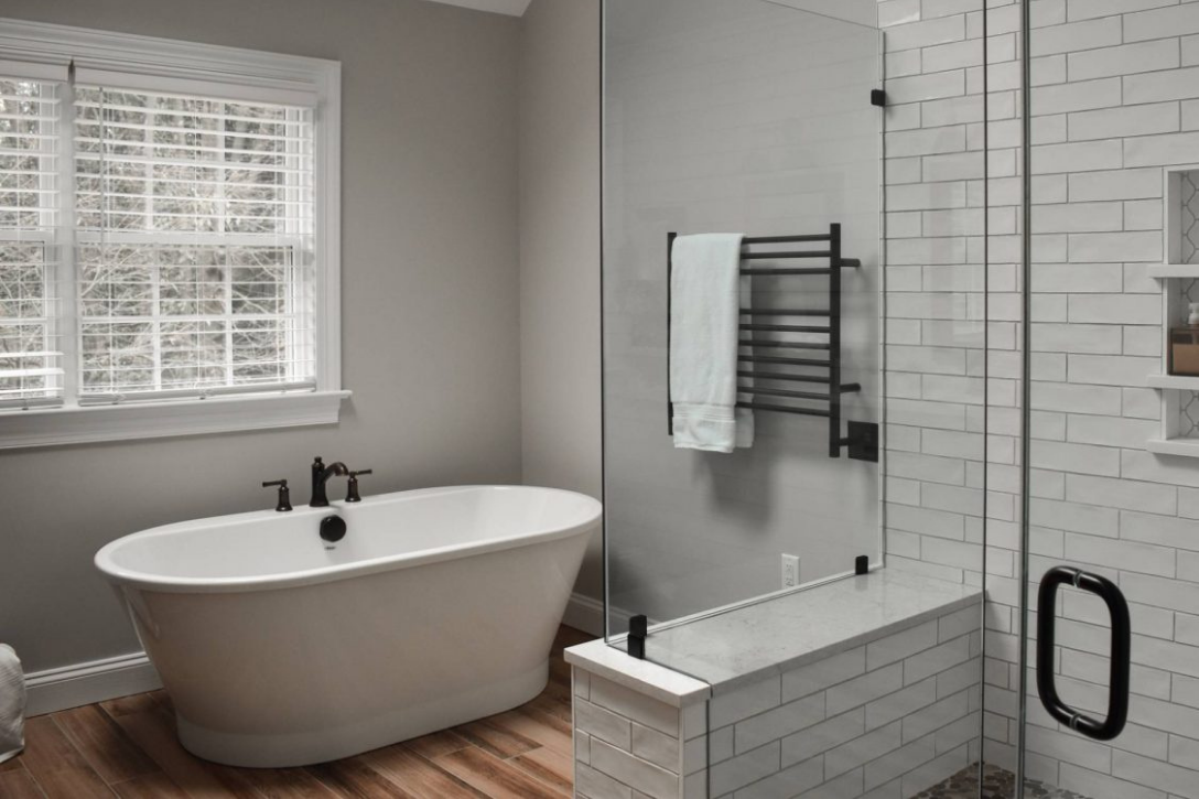 Separate Tub And Shower Combos, Bathroom Design With Shower And Bathtub