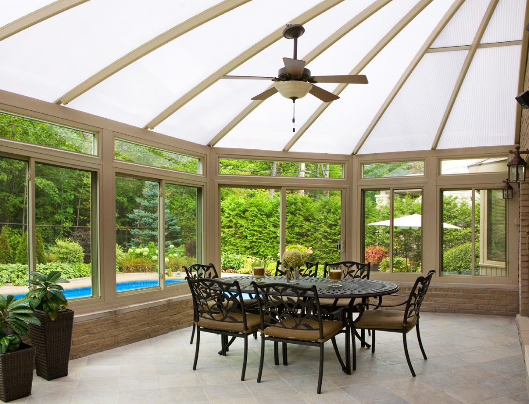 Poolside sunroom idea