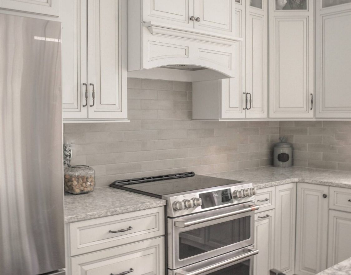 Subway tile used as a contemporary kitchen accessory 