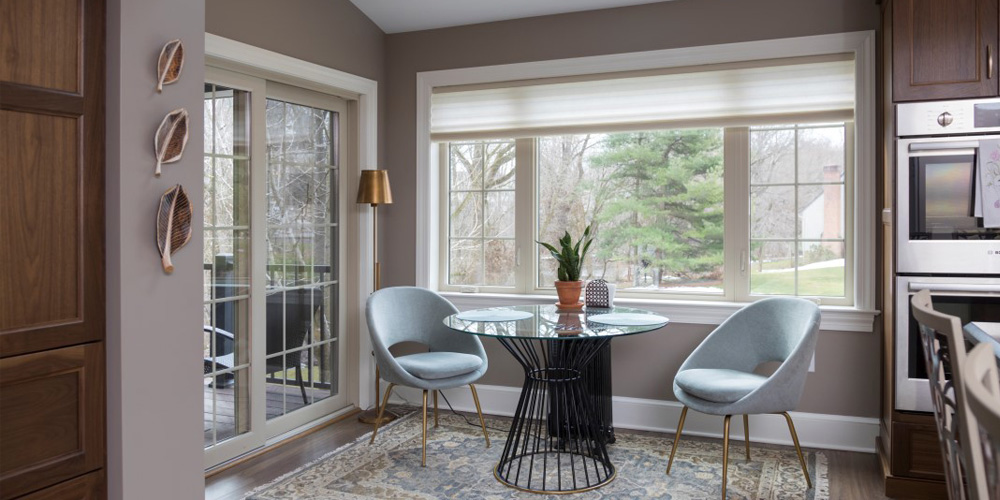 White Interior Sliding Patio Doors