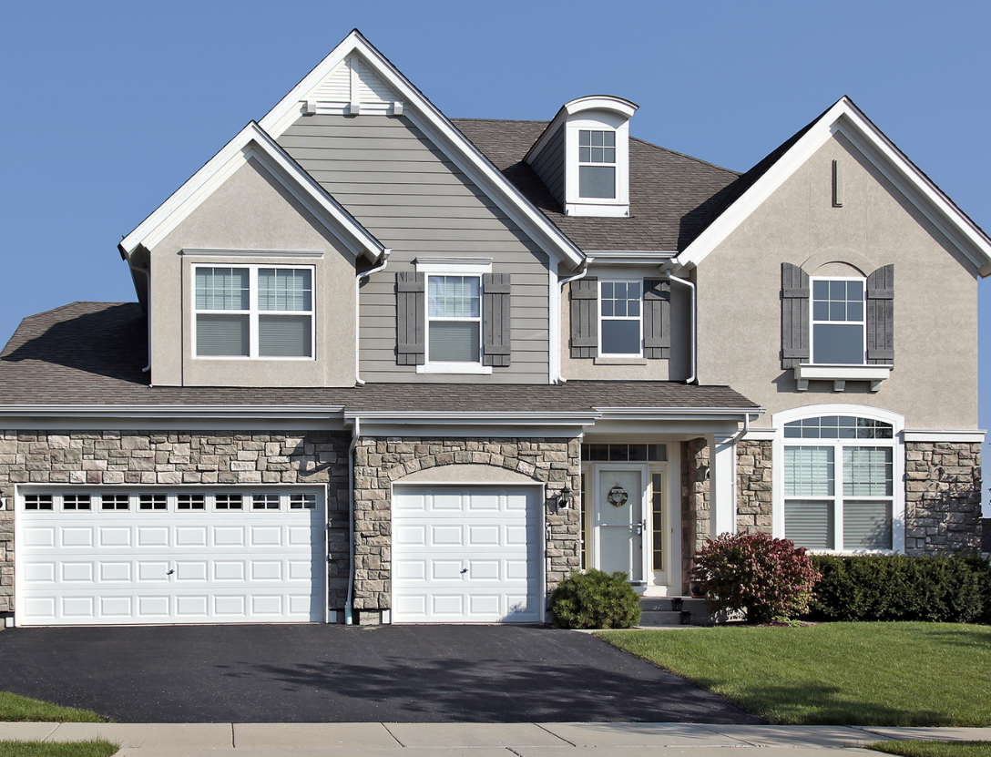 Stucco remediation on modern home