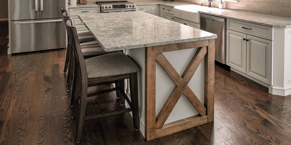 rustic kitchen island design