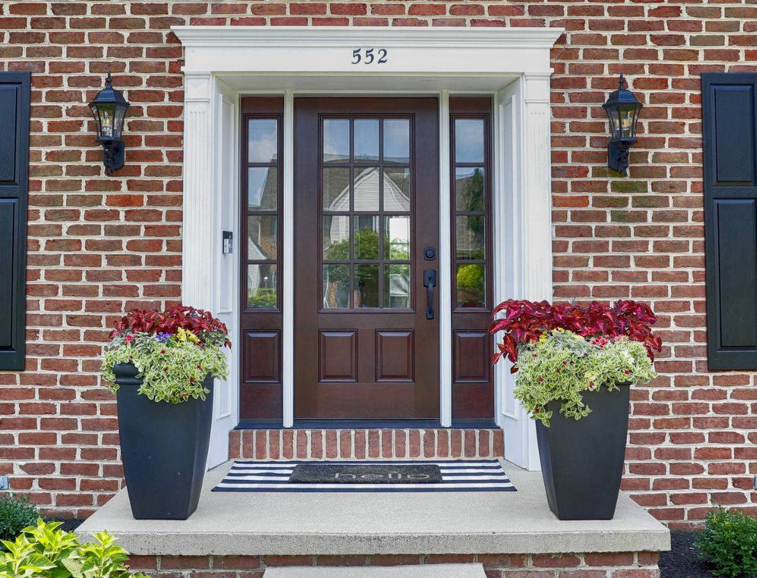 Brown Ornate Front Doors