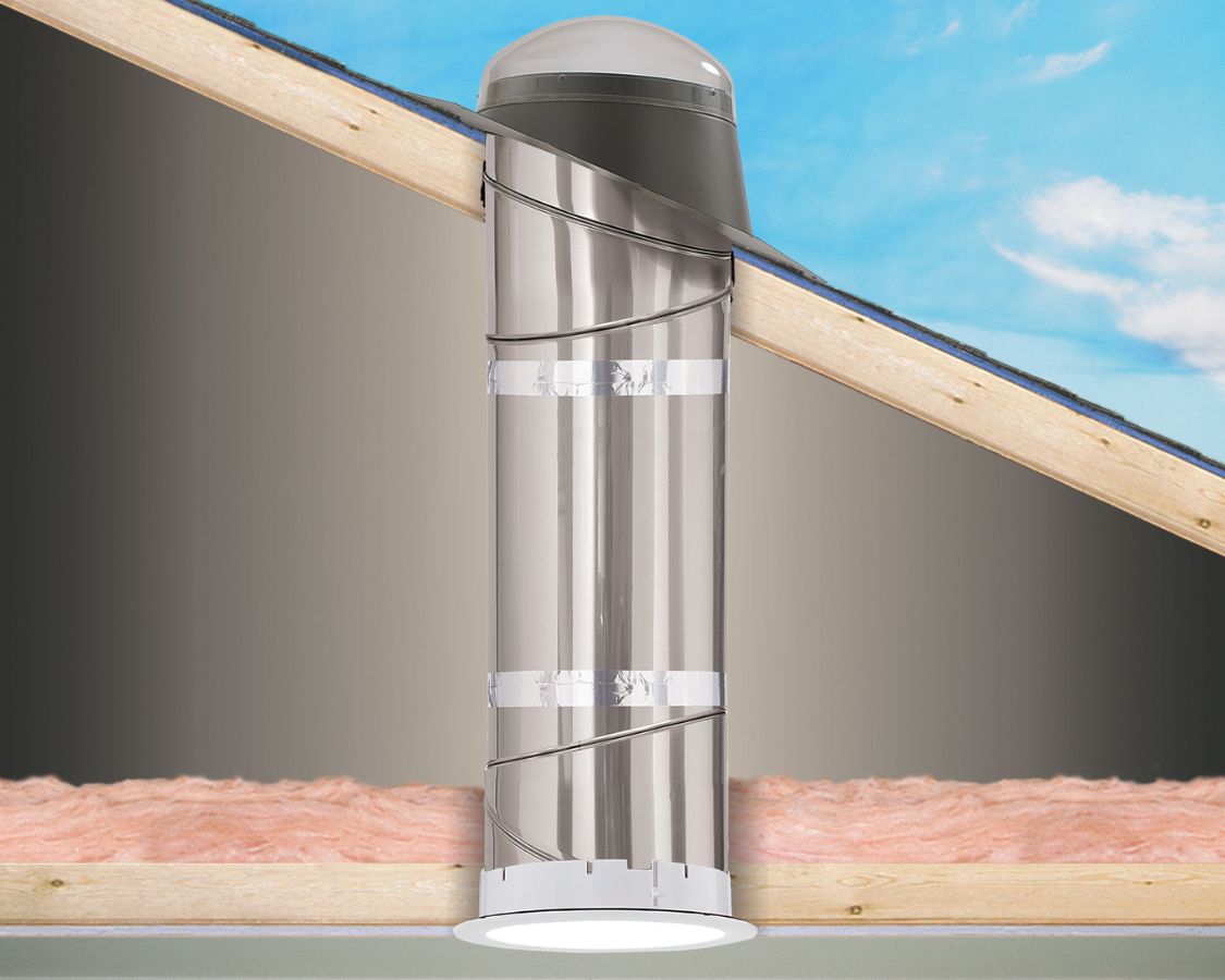 Graphic diagram of Velux Solar Tube
