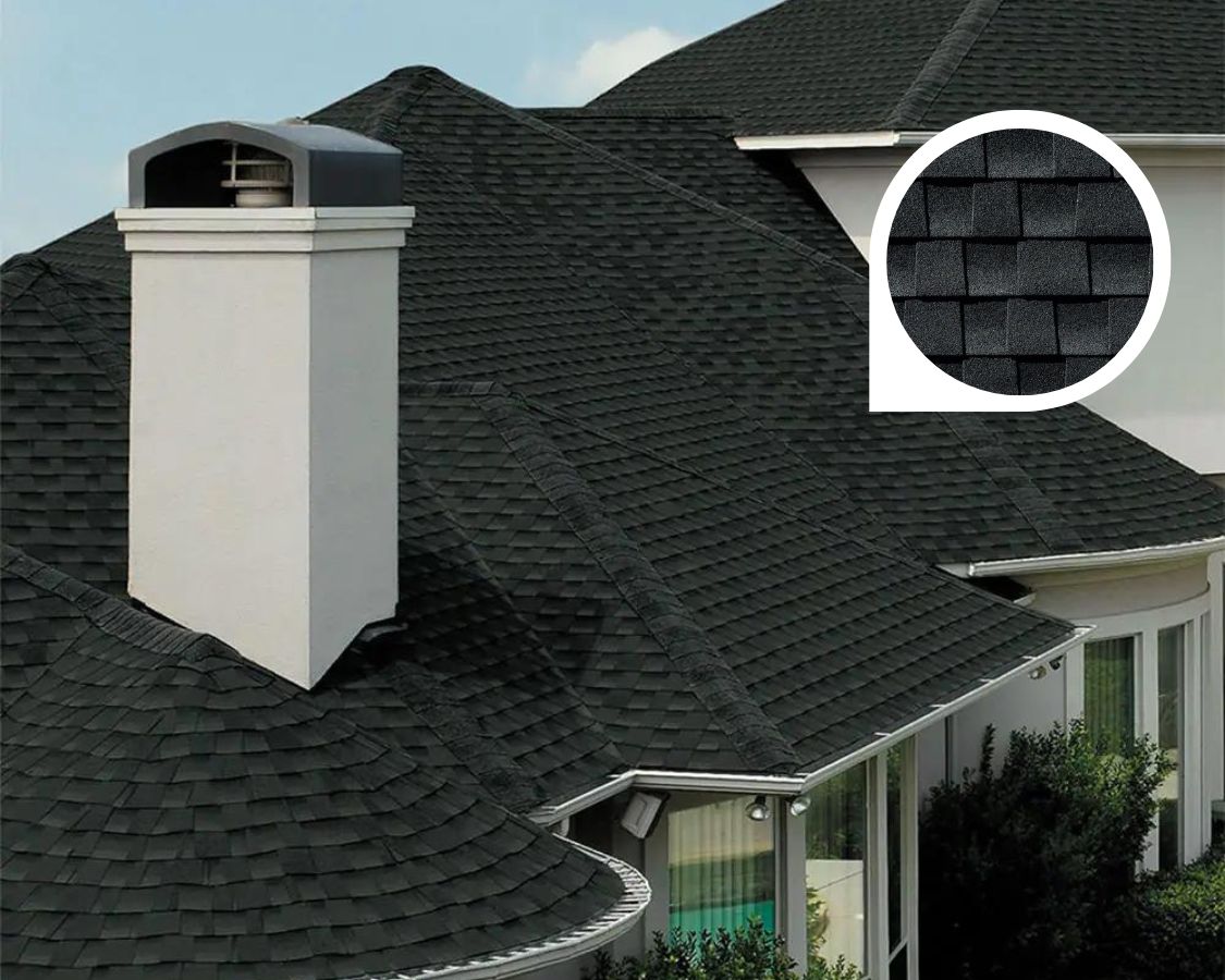 GAF shingle colors in black