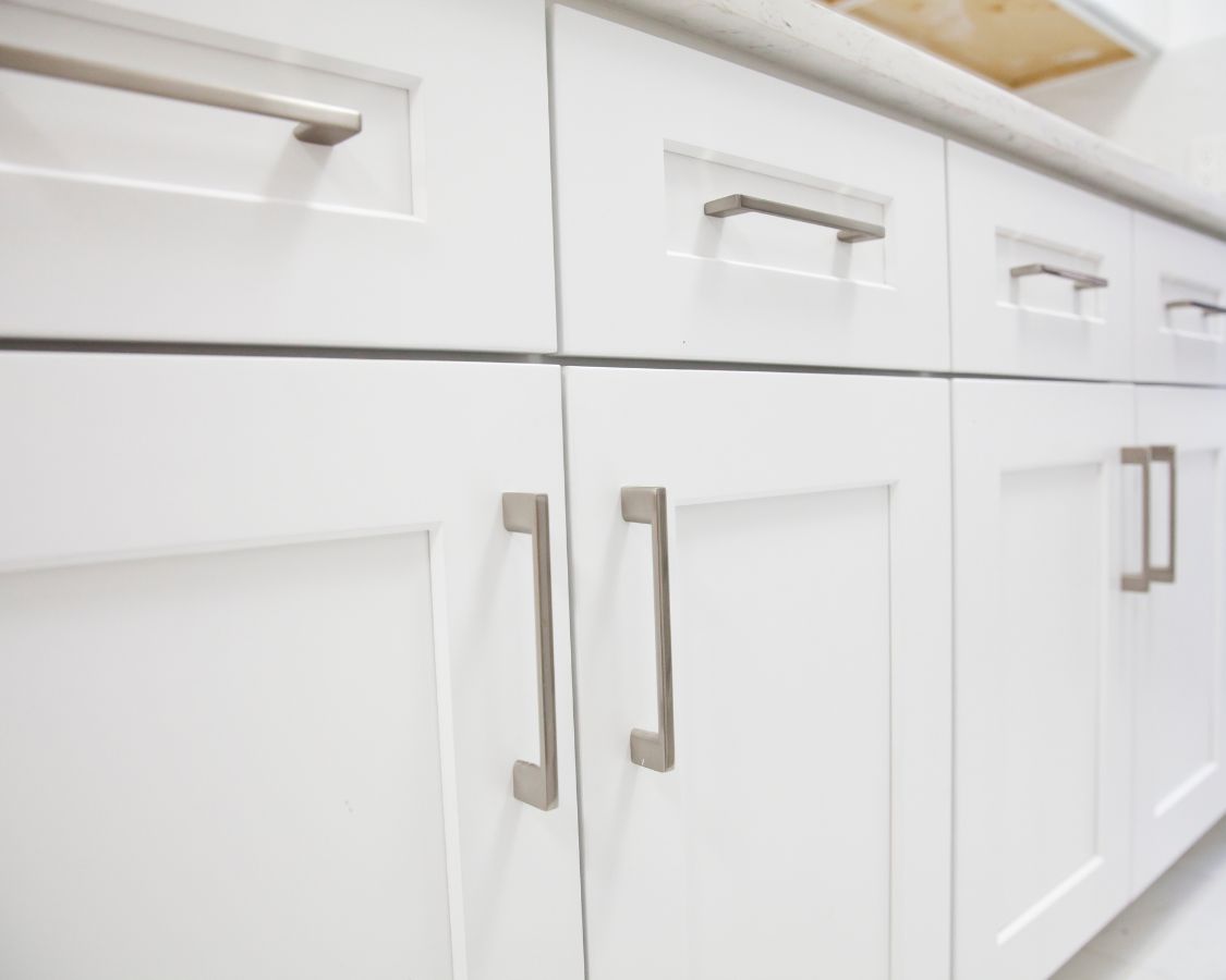 modern country kitchen with shaker cabinets