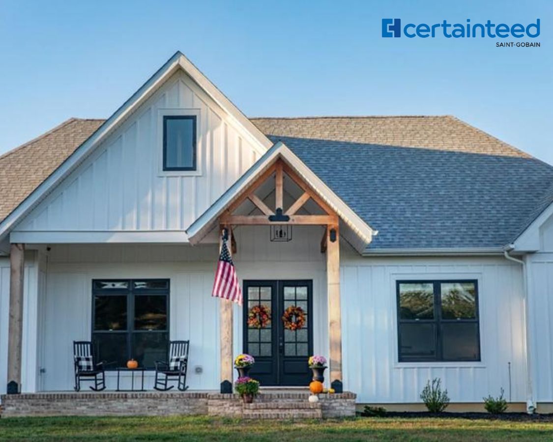 Vertical vinyl siding for modern homes