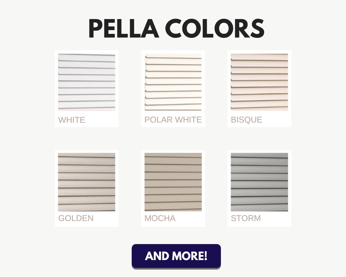 Colors of sliding patio doors with blinds 