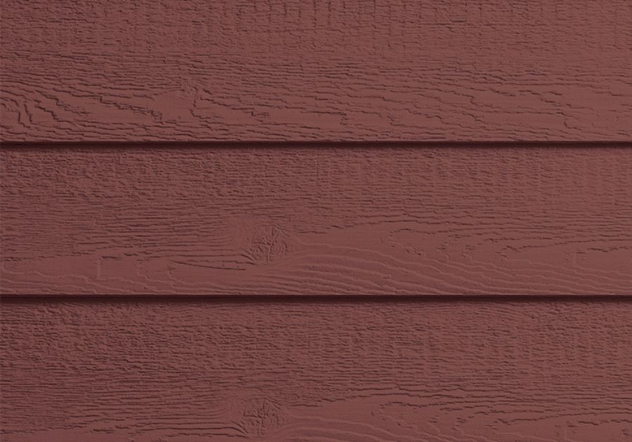 Red engineered wood siding color