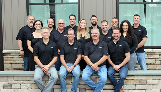 choice home remodeling team picture outside of business in new holland pa