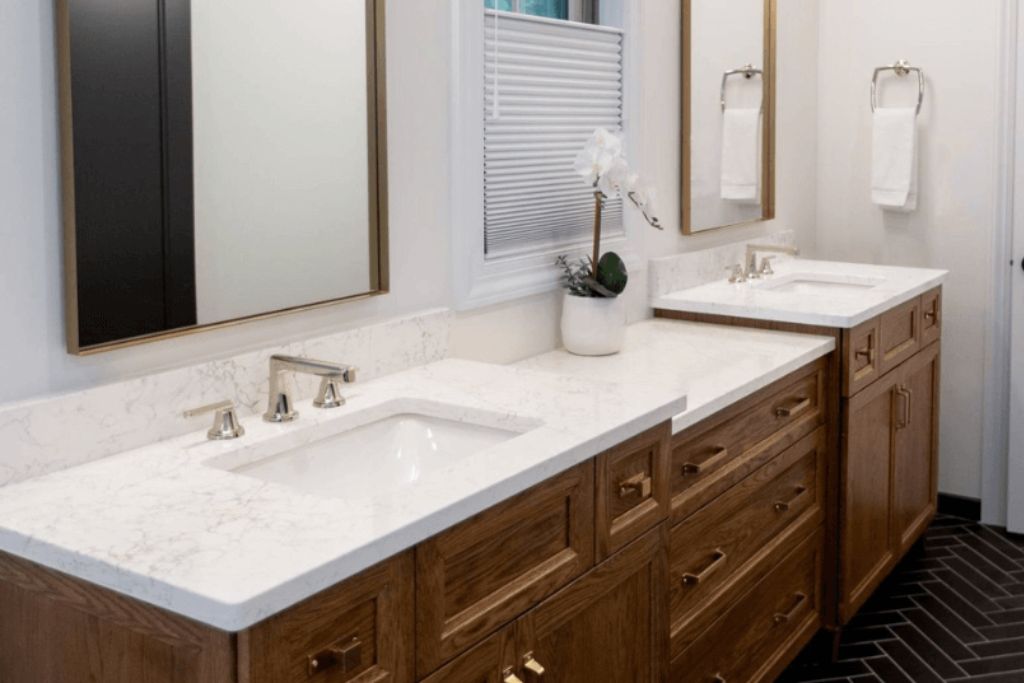 Primary Bathroom Materials and Countertop Ideas