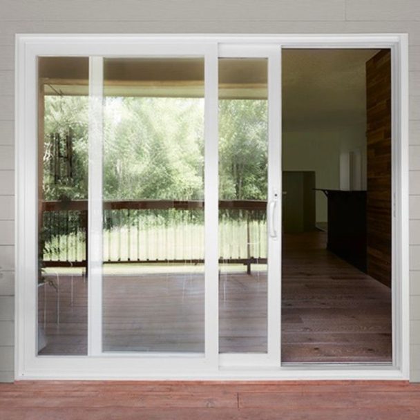 Different types of sliding, hinged or folding patio doors